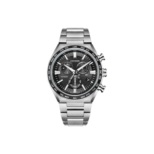 CITIZEN Светильник Кварцевый механизм Титановый сплав Ремешок Часы Мужские Черный циферблат