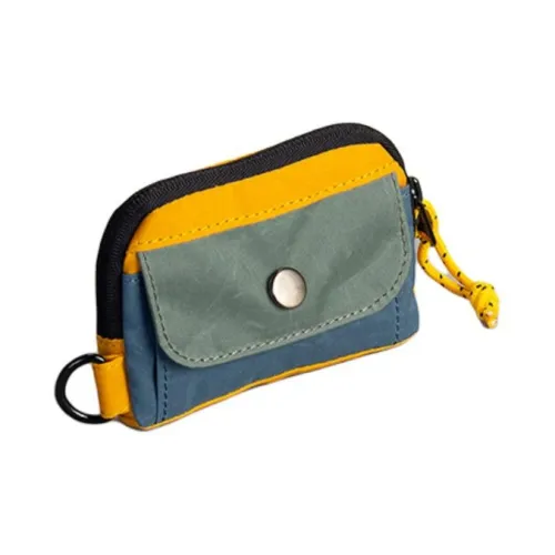 PROPERTY OF Полиэстер Монета Кошелек Key Pouch Кошелек Мини Унисекс Желтый Синий Зеленый