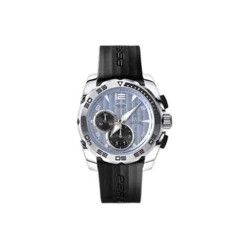 PARMIGIANI Автоматический Механический Часы Мужские Часы 45 мм Синий Циферблат Корпус из Нержавеющей Стали Резиновый Ремешок