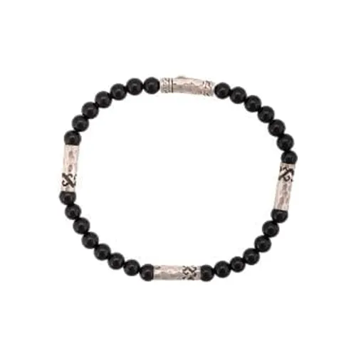 JOHN HARDY Серебряный Onyx Браслеты Мужской Черный