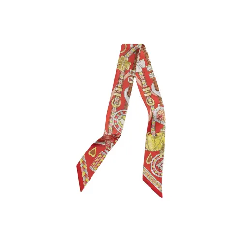HERMES Шелковые шарфы Женские Красный