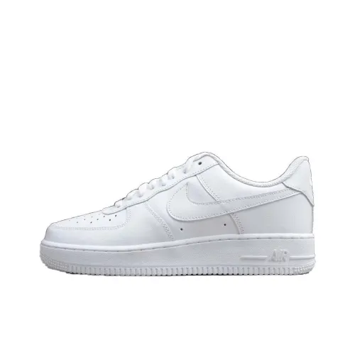 Nike Air Force 1 Амортизация Низкие Кроссовки для Скейтбординга Унисекс Белые