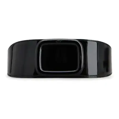 Roger Vivier Однотонный украшение булавка кожа ремни женский черный