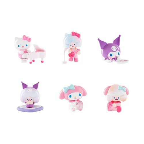 Санрио Hello Kitty My Melody Kuromi RiCO Beautiful LOVE Collection Слепые коробки Один Mystery Коробка Целая коробка 6 шт