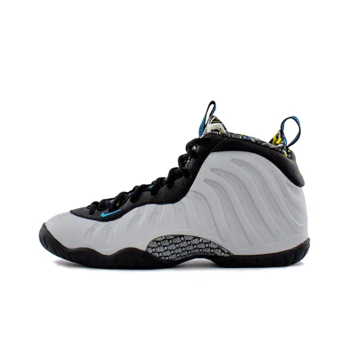 Nike Foamposite One Wolf GREY Shock Absorbers Slip-Resistant High Top Vintage Basketball Shoes Women's Gray Black Найк Foamposite One Wolf GREY Амортизаторы Slip-Resistant High Top Винтажные Баскетбольные Кроссовки Женские Серый Черный