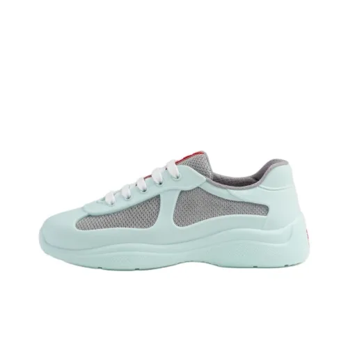 PRADA America's Cup Низкий Топ Повседневная Обувь Женская Зеленая