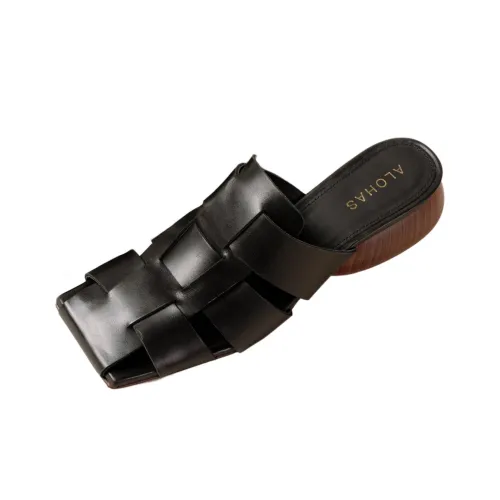 ALOHAS Домашние тапочки Женские Черные