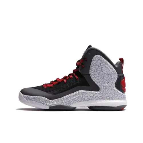 Adidas D Rose 5 Устойчивый к истиранию Дышащий MID Баскетбольные кроссовки Мужские Черный Серый