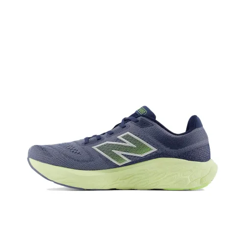 New Balance NB Fresh Foam X 880v14 Амортизация Износостойкий Низкий Топ Тренировочные Беговые Кроссовки Мужские Синий Зеленый