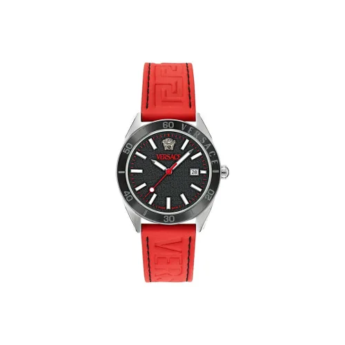 VERSACE Кварцевый механизм Мужские часы 42мм*42мм*10мм Черный