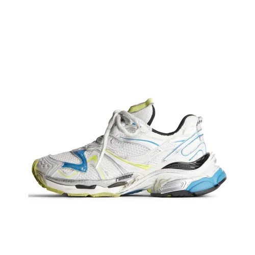 Balenciaga Runner Толстая подошва Низкий верх Белый Желтый Синий Мужской