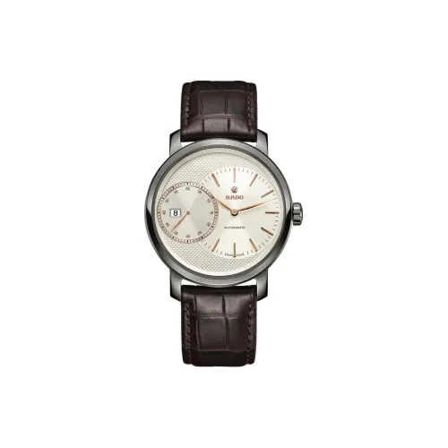 RADO DiaMaster Collection Автоматический Механический Часы Мужские 43 мм Белый Циферблат Керамические Корпус Часы