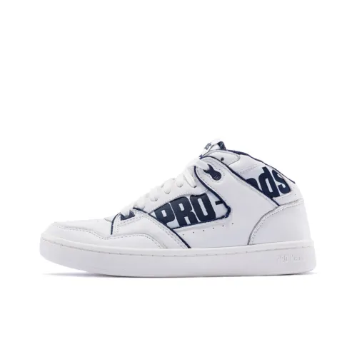 Keds Jumpshot Амортизация Устойчивость к истиранию Противоскользящие Дышащий MID Топ Скейтборд Кроссовки Унисекс Белый Синий