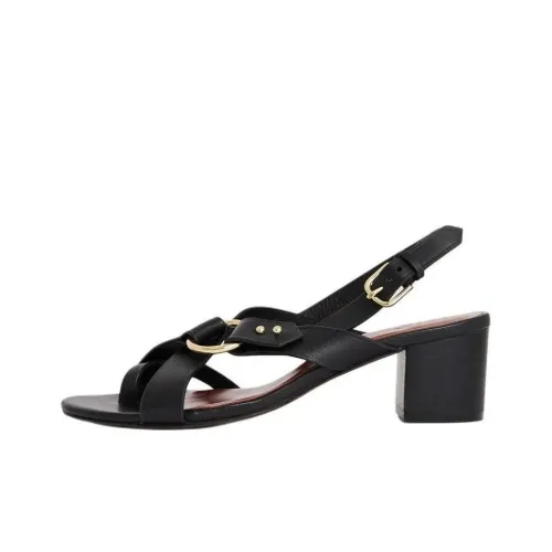 SOEUR One Ремешок Сандалии 5 см Женские Черные