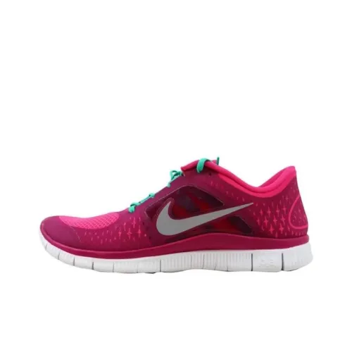 Nike Free Run+ 3 Амортизация Износостойкие Низкие Кроссовки для Бега Женские Розовые