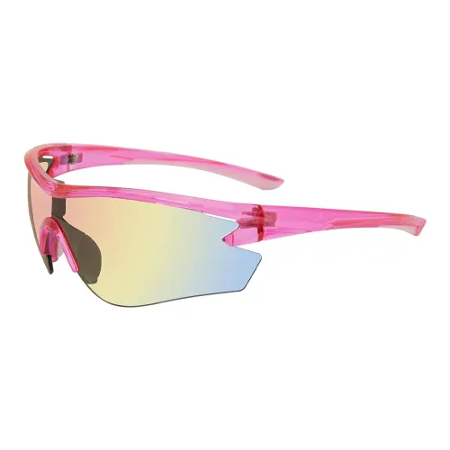 STEVE MADDEN Нерегулярная форма Солнцезащитные очки Унисекс Розово-красный