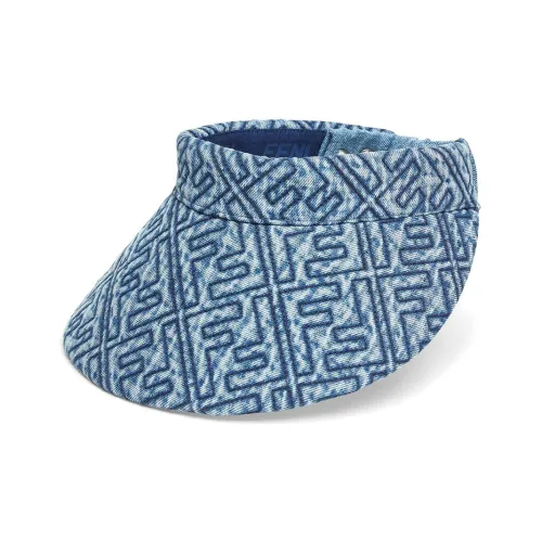 FENDI Хлопковые головные уборы с защитой от солнца унисекс синий