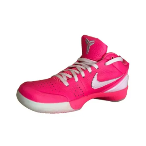 Nike Zoom Kobe 4 Protro День святого Валентина PE Устойчивый к истиранию Низкий Топ Баскетбольные кроссовки Женские Розовый Белый
