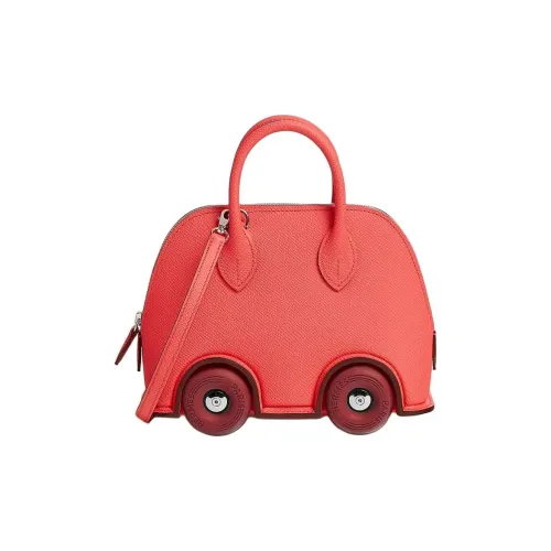 HERMES Bolide Epsom Телячья кожа Bowling Сумка Сумка через плечо Сумка Женская Розовая