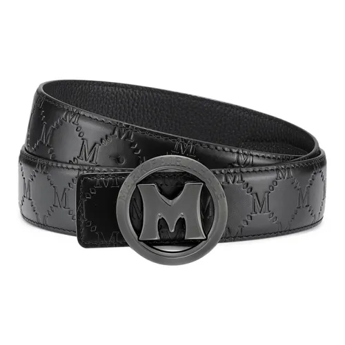 FAIRWHALE Бренд Передняя часть Логотип Узор M Пряжка-пластина Ремень из натуральной кожи с коровьей кожей Лицевая сторона Ширина 3,5 см