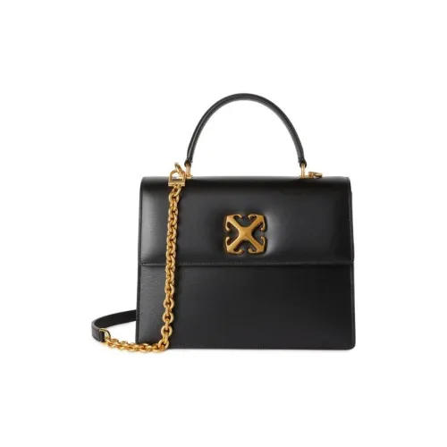 Off Белый Коровья кожа Сумка Женские Черный