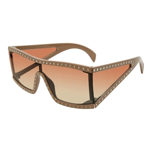 STEVE MADDEN Нерегулярная форма Солнцезащитные очки Унисекс Хаки