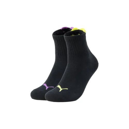 PUMA 2 шт черные женские носки MID до икры