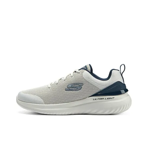 Skechers Sport Амортизация Износостойкие Низкие Кроссовки для Бега Мужские Экрю