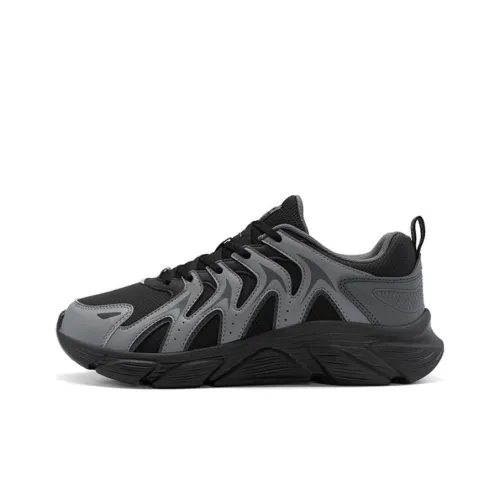 XTEP Беговые кроссовки Low Top Черный/Дымчатый Серый Мужской