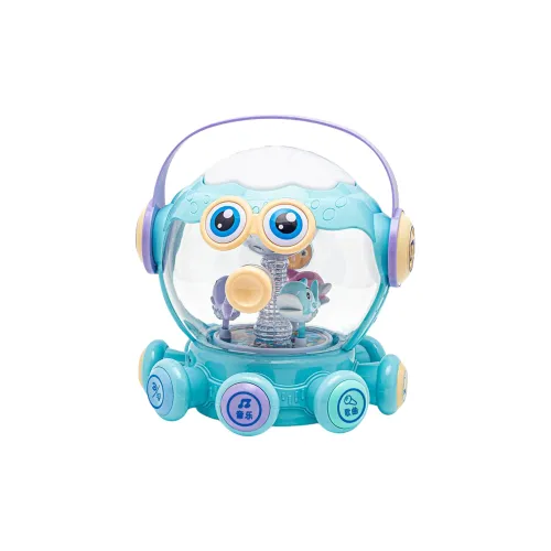 CAYI Малыш Музыкальный Малыш Барабаны Осьминог Ручные Барабаны Вращающаяся Деревянная Лошадь Зарядные Развивающие Игрушки