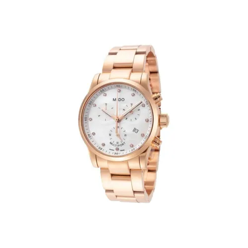 MIDO Quartz Механизм Женские часы 35 мм Жемчужная раковина Циферблат Цвет Корпус Нержавеющая сталь Ремешок