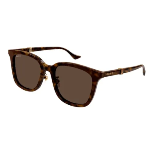 GUCCI Прямоугольные Солнцезащитные очки Унисекс Черепаховый
