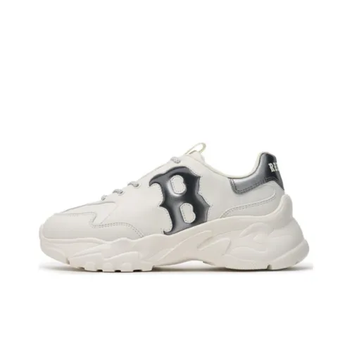 Mlb Base Logo Big Ball Chunky Boston Red Sox Амортизация Износостойкий Низкий Топ Толстая подошва Кроссовки Унисекс Экрю