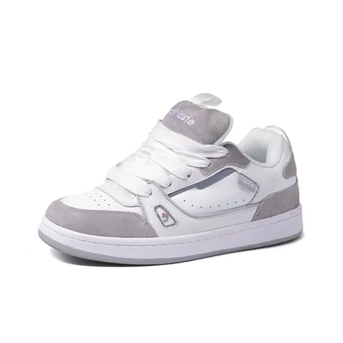 BladMaste Пухлые туфли Low Топ Кроссовки для скейтбординга Унисекс Белый Серый