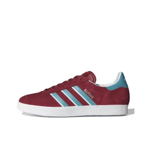 Adidas Originals Gazelle Аbrasion Resistant Дышащие Низкие Кроссовки для Скейтбординга Мужские Красные