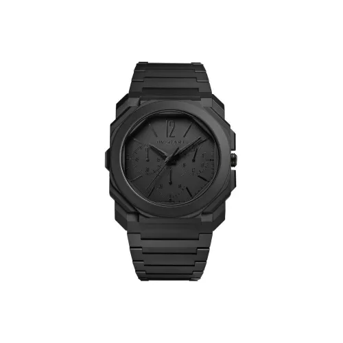 BVLGARI Octo Collection Мужские часы Автоматический механический механизм Керамика Ремешок 43 мм Черный циферблат