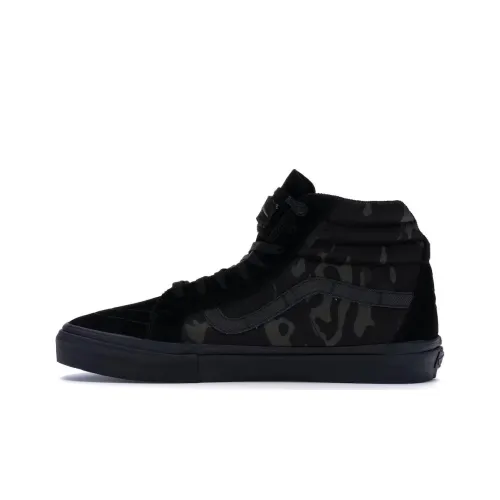 Vans SK8 High Топ Скейтборд Кроссовки Унисекс Черный