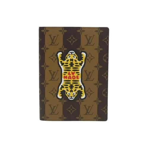 LOUIS VUITTON Коллаборация с Nigo Холст Курьерская сумка Сумка для хранения Унисекс Коричневый Черный