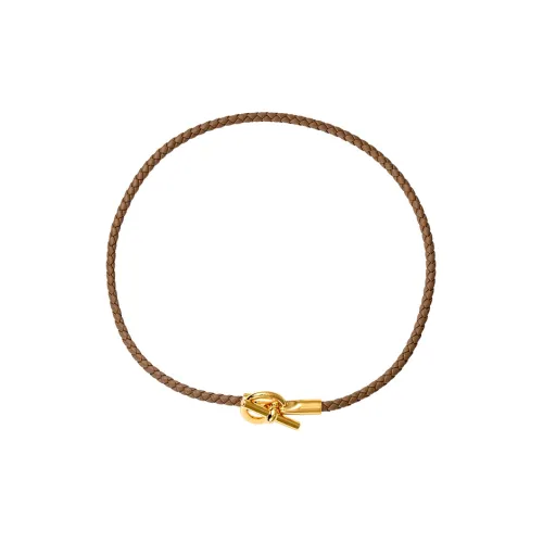 HERMES Glenan Кожа Браслеты Слоновой серый Женские