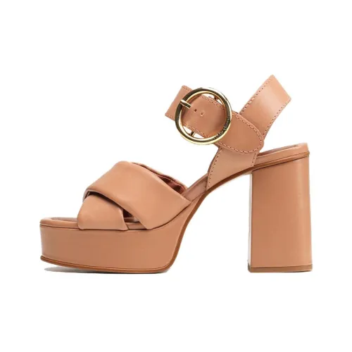 See By Chloe One Ремень Сандалии 7 см Женские Коричневый