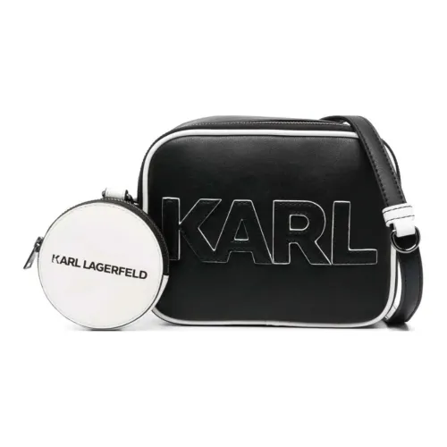 KARL LAGERFELD Кожа Сумка через плечо Сумка на плечо Стандартная Детская Черная и Белая