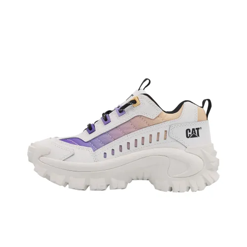 CAT Slip Resistant Abrasion Resistant Breathable Low Top Casual Unisex White Purple