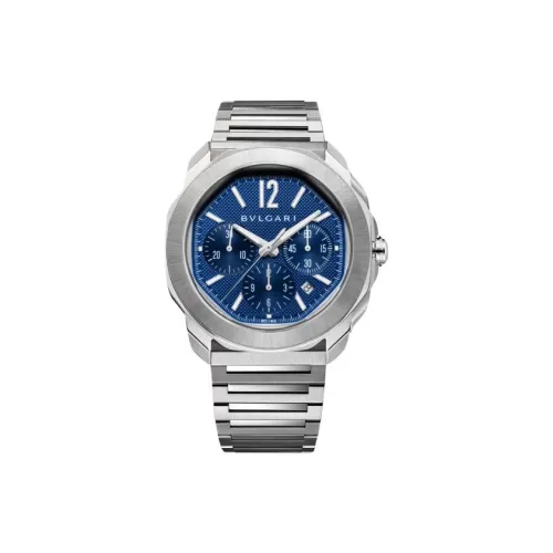 BVLGARI Автоматический Механический Механизм Мужские Часы OCTO 42 мм Синий