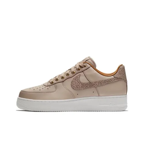 Nike Air Force 1 Slip-Resistant Shock Absorbers Низкие Скейтбординг Кроссовки Унисекс Коричневый