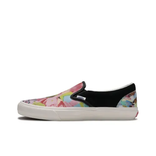 Vans Slip On Series Low Топ Скейтборд Кроссовки Унисекс Черный Многоцветный