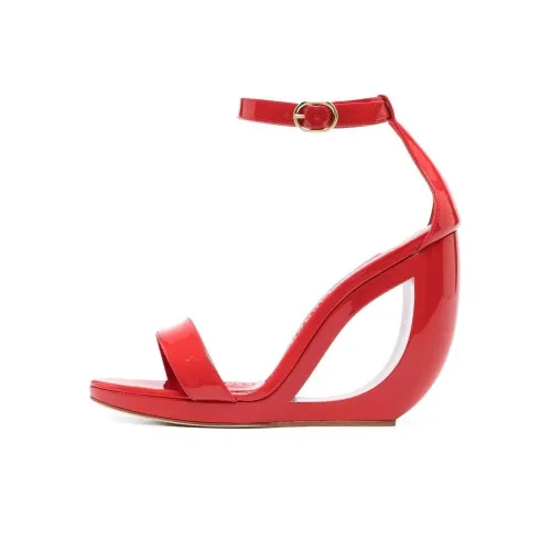 MANOLO BLAHNIK Rocar one Ремень Сандалии Женские Красные