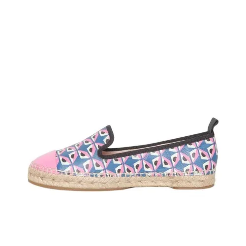 FENDI Эспадрильи Женские Синий Розовый Черный