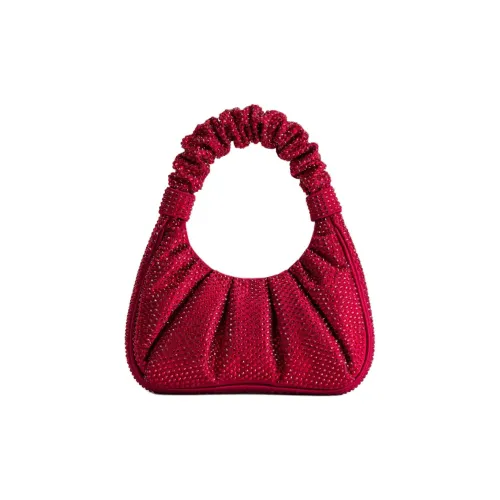 JW PEI Полиэстер Хобо Сумка Сумка Средняя Женская Красная