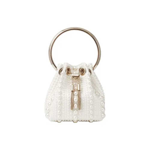 Jimmy Choo Satin Ткань Сумка Мини Женская Айвори