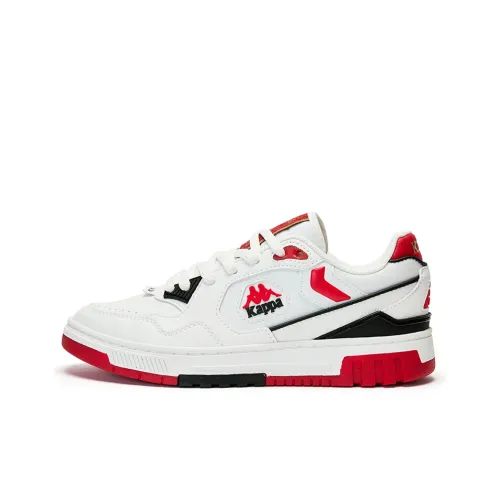 KAPPA Амортизация, Износостойкие Низкие Кроссовки для Скейтбординга Унисекс Белый Красный